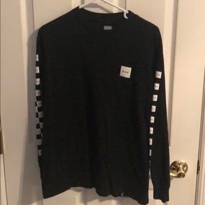HUF black checkered long sleeve